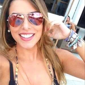 LIKE NEW Ray-Ban Aviator Copper Pink Mirror RB3025 Men / Women Sunglasses